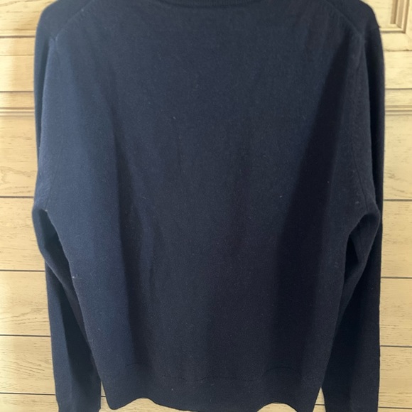 Quince Cashmere Navy Crew Neck Sweater - Picture 4 of 4